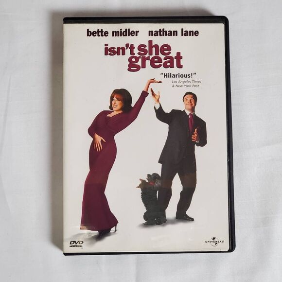 Isn't She Great (DVD) Bette Midler Nathan Lane Comedy Biopic - Picture 1 of 3